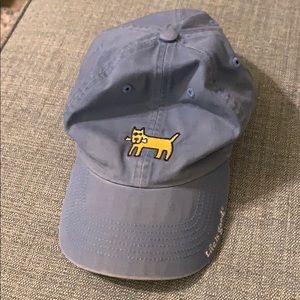 Life is good dog logo golf hat